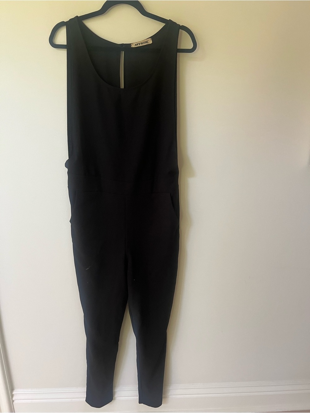Mystic Black Sleeveless Scoop-Neck Jumpsuit